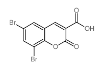 6,8-dibromocoumarin-3-carboxylic acid Structure