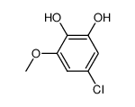 5-chloro-3-methoxycatechol Structure