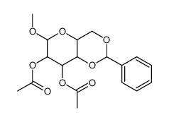 α-D-Glucopyranoside, methyl4,6-O-(phenylmethylene)-, diacetate (9CI) Structure