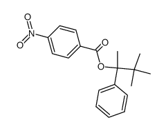 3,3-dimethyl-2-phenyl-2-butyl p-nitrobenzoate结构式