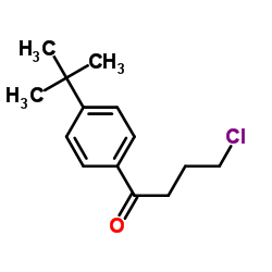 1-(4-tert-butylphenyl)-4-chlorobutan-1-one structure