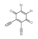 2,3-Dibromo-5,6-dicyano-p-benzoquinone Structure
