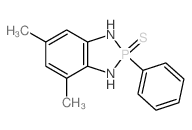 1H-1,3,2-Benzodiazaphosphole,2,3-dihydro-4,6-dimethyl-2-phenyl-, 2-sulfide结构式