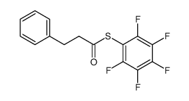 (S)-(2,3,4,5,6-pentafluorophenyl) 3-phenylpropanethioate Structure