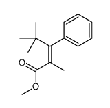 methyl 2,4,4-trimethyl-3-phenylpent-2-enoate结构式