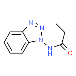 Propanamide,N-1H-benzotriazol-1-yl-结构式
