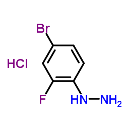 (5-BROMO-2-FLUORO-PHENYL)-HYDRAZINE HYDROCHLORIDE structure
