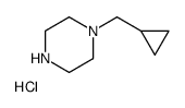 1-(Cyclopropylmethyl)piperazine hydrochloride (1:1) Structure