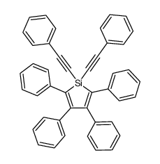 bis(phenylethynyl)-2,3,4,5-tetraphenylsilole Structure