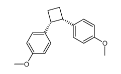 (1R,2S)-1,2-bis(4-methoxyphenyl)cyclobutane Structure