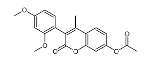 [3-(2,4-dimethoxyphenyl)-4-methyl-2-oxochromen-7-yl] acetate Structure