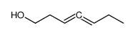 3,4-heptadien-1-ol Structure