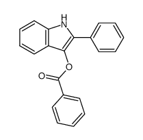 3-benzoyloxy-2-phenylindole结构式