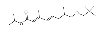 (2E,4E)-8-(2,2-Dimethyl-propoxy)-3,7-dimethyl-octa-2,4-dienoic acid isopropyl ester结构式