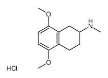 N-methyl-2-amino-5,8-dimethoxytetralin hydrochloride Structure