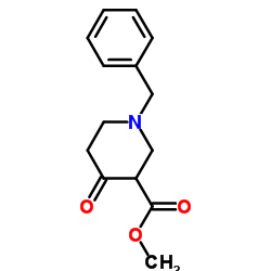1-苄基-3-甲氧基羰酰-4-哌啶酮结构式