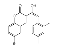 6-bromo-N-(2,4-dimethylphenyl)-2-oxochromene-3-carboxamide结构式