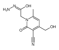 (9ci)-3-氰基-4-(羟基甲基)-6-甲基-2-氧代-1(2H)-吡啶乙酸肼结构式