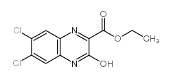 6,7-二氯-3,4-二氢-3-氧代-2-喹喔啉羧酸乙酯结构式