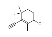 rac-3-ethynyl-2,4,4-trimethylcyclohex-2-en-1-ol Structure