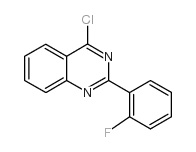 4-氯-2-(2-氟苯基)-喹唑啉结构式