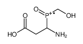 (1-amino-2-carboxyethyl)-(hydroxymethyl)-oxophosphanium Structure