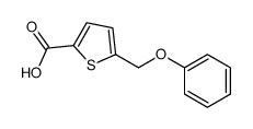 5-(苯氧基甲基)噻吩-2-羧酸结构式