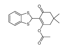 3-acetoxy-2-benzo[1,3]dithiol-2-yl-5,5-dimethyl-cyclohex-2-enone结构式