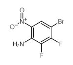 4-溴-2,3-二氟-6-硝基苯胺结构式