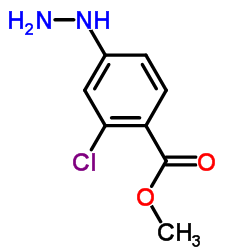 2-Chloro-4-hydrazino-benzoic acid methyl ester Structure