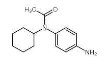 p-amino-N-cyclohexylacetanilide structure