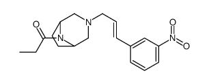 8-Propionyl-3-[3-(3-nitrophenyl)-2-propenyl]-3,8-diazabicyclo[3.2.1]octane结构式