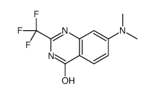 7-(dimethylamino)-2-(trifluoromethyl)-1H-quinazolin-4-one结构式