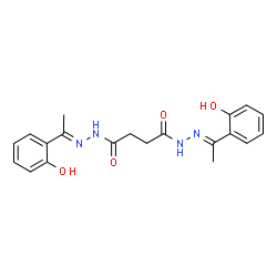 N'1,N'4-bis[1-(2-hydroxyphenyl)ethylidene]succinohydrazide Structure