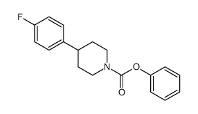phenyl 4-(4-fluorophenyl)piperidine-1-carboxylate结构式