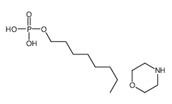 octyl dihydrogen phosphate, compound with morpholine (1:1) Structure