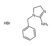 1-benzyl-4,5-dihydro-1H-imidazol-2-amine hydrobromide salt Structure