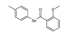 Se-p-tolyl 2-(methylthio)benzoselenoate结构式