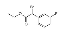 ethyl α-bromo-m-fluorophenylacetate结构式