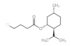(1R,2S,5R)-2-异丙基-5-甲基环己基4-氯丁酸酯结构式