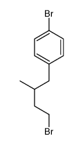 1-bromo-4-(4-bromo-2-methylbutyl)benzene Structure
