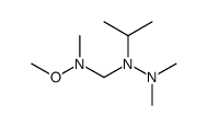 Methoxy-methyl-(2,2-dimethyl-1-isopropyl-hydrazinomethyl)-amin结构式
