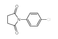 2,5-Pyrrolidinedione, 1-(4-chlorophenyl)- (9CI) Structure