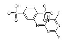 2-[(4,6-difluoro-1,3,5-triazin-2-yl)amino]benzene-1,4-disulfonic acid Structure