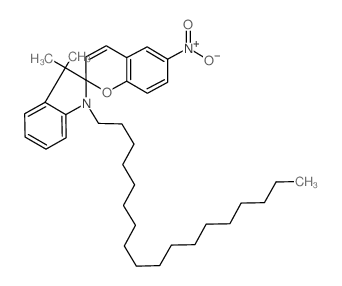 Spiro[2H-1-benzopyran-2,2'-[2H]indole], 1',3'-dihydro-3',3'-dimethyl-6-nitro-1'-octadecyl- (en) Structure