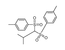 1-methyl-4-[2-methyl-1-(4-methylphenyl)sulfonylpropyl]sulfonylbenzene结构式