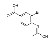 4-Acetamido-3-bromobenzoic acid Structure