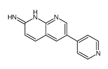 6-(吡啶-4-基)-1,8-萘啶-2-甲胺结构式