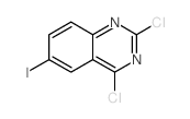 2,4-二氯-6-碘喹唑啉结构式