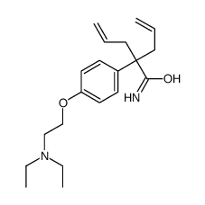 2-[4-[2-(diethylamino)ethoxy]phenyl]-2-prop-2-enylpent-4-enamide结构式